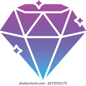 Icono de Vector de diamante. Se puede utilizar para aplicaciones de impresión, móviles y de Web.