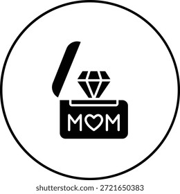 Diamant-Vektorsymbol. Kann für Druck-, Mobil- und Web-Anwendungen verwendet werden.