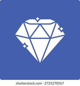 Diamant-Vektorsymbol. Kann für Druck-, Mobil- und Web-Anwendungen verwendet werden.