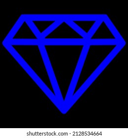 Diamant-Vektorsymbol-Grafik