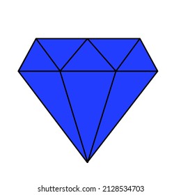 Diamant-Vektorsymbol-Grafik