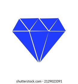 ilustración de icono de vector de diamante