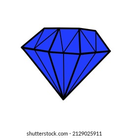 ilustración de icono de vector de diamante