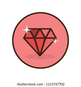 Diamond Vector Icon Illustration