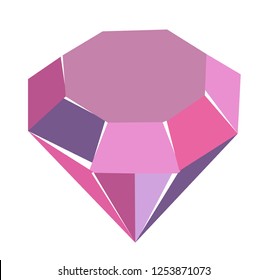 Diamond vector icon illustration