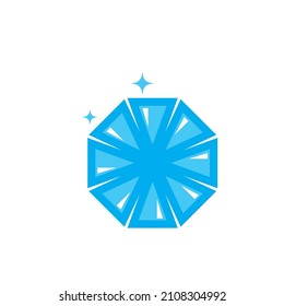 Plantilla de diseño de ilustración de icono de vector de diamantes