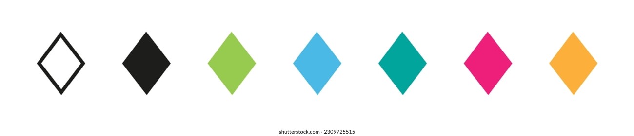 Diamond vector icon.  Vector illustration EPS 10