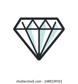 Diamond vector icon illustration sign