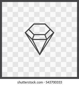 Diamond vector icon. Isolated illustration. Business picture.