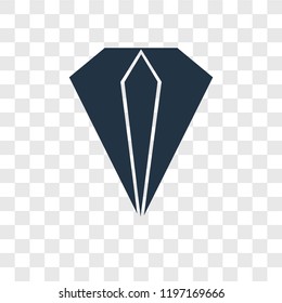 Diamond vector icon isolated on transparent background, Diamond transparency logo concept