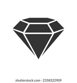 Icono vectorial de diamantes aislado en fondo blanco en estilo plano moderno