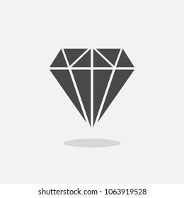 Diamond vector icon jewellery