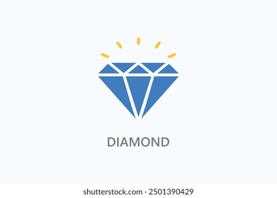 Icono De Vector De Diamante O Ilustración De Logo