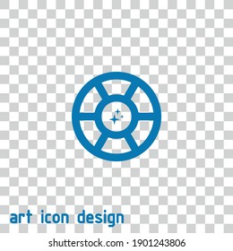 diamond vector icon on an abstract background