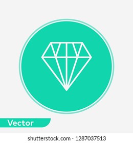 Diamond vector icon sign symbol