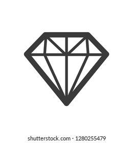 Diamond vector icon stylish design