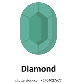 Icono del Vector del diamante que puede modificar o editar fácilmente
