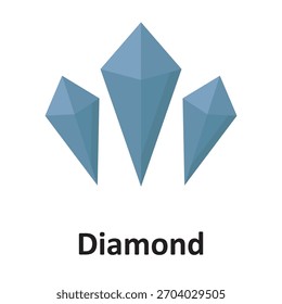 Icono del Vector del diamante que puede modificar o editar fácilmente