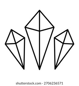 Icono del Vector del diamante que puede modificar o editar fácilmente

