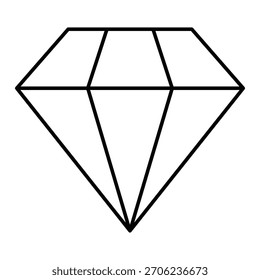 Diamond Vector Icon which can easily modify or edit

