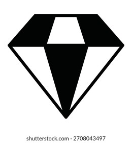 Diamond Vector Icon which can easily modify or edit

