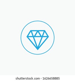 Diamond vector icons set. Brilliant vector icon