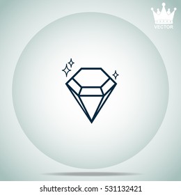 Diamond  vector illustration.