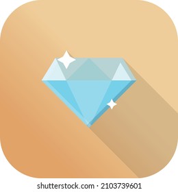 imagen de diamante Vector en un fondo transparente.Símbolos de calidad superior.Icono plano de línea vector para el diseño de concepto y gráfico.
