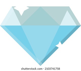 Diamant Vektorgrafik auf transparentem Hintergrund.Hochwertige Symbole.Vektorgrafik-Flachsymbol für Konzept und Grafikdesign.
