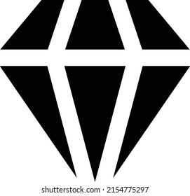 imagen del vector de diamante en un fondo transparente.Símbolos de calidad premium.Icono vectorial de glifos para el concepto y el diseño gráfico.