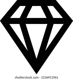 diamond Vector illustration on a transparent background.Premium quality symmbols.Stroke vector icon for concept and graphic design.