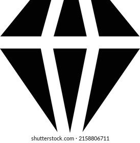 Ilustración de vectores de diamantes en un fondo transparente.Símbolos de calidad premium.Icono de vector glifos para el diseño de conceptos y gráficos. 
