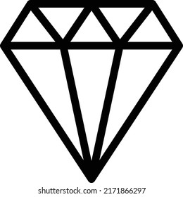Ilustración de vectores de diamante en un fondo transparente.Símbolos de calidad premium.Icono de vector de trazo para el concepto y el diseño gráfico.
