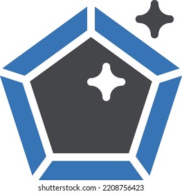ilustración del vector de diamante en un fondo transparente. Símbolos de calidad premium. Icono vector de gílifo para el concepto y diseño gráfico.