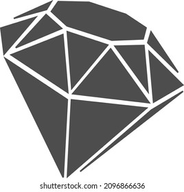 Esquema de ilustración de vector de diamantes. Colorando libro con objeto. fondo blanco. listo para imprimir o cortar con EPS o convertir a formato SVG