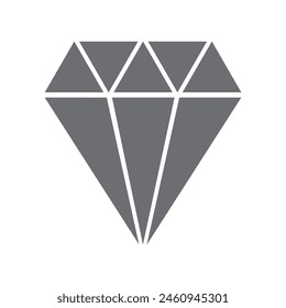 Diamond Vector illustration. Shopping and E-commerce Glyph icon.