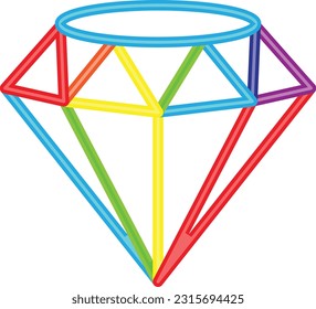 Imagen de vector de diamantes o clipart