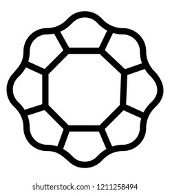 Diamond vector line icon