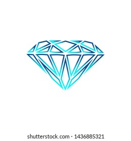diamond vector logo design illustration