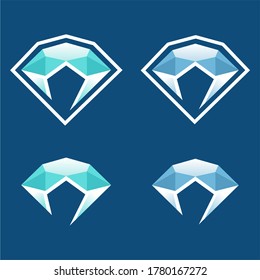Diamond vector logo design template