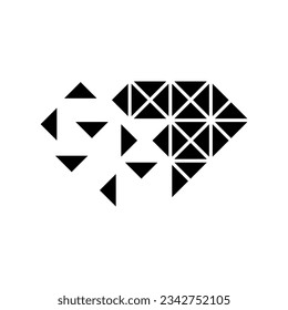 Plantilla de diseño de logotipo de vectores de diamantes