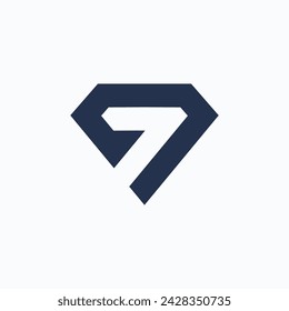 plantilla de diseño de icono de vector de diamante