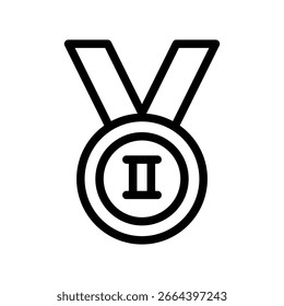 Diamond Vector Outline Icon. Eps 10 File