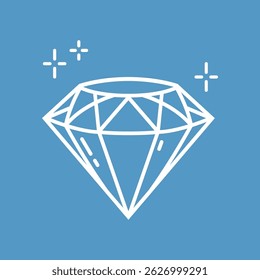 Diamond Vector, Diamond Ring, Shiny Diamond, Diamond Icon, Jewelry Illustration, Jewelry Outline, Accessories, Vector Illustration