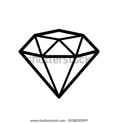 diamond, vip, very important person - vector icon