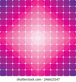diamond from volumetric colored tiles