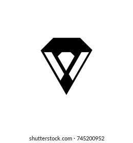 diamond w letter vector logo