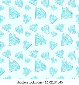 Papel tapiz de diamante, ilustración, vector sobre fondo blanco.