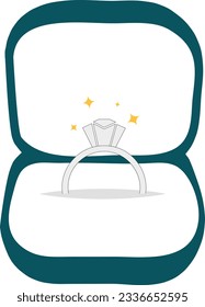 
diamantener Ehering in einer Schachtel 3