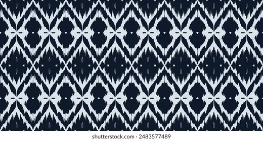 Dibujo geométrico de diamante blanco negro, dibujo colorido de moda botánica étnica hermoso textil ornamental ogee infinito ornamento sin fisuras de moda patrón sin fin ilustración de Vector de rayas 